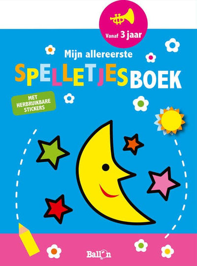 De ballon mijn allereerste spelletjesboek met herbruikbare stickers