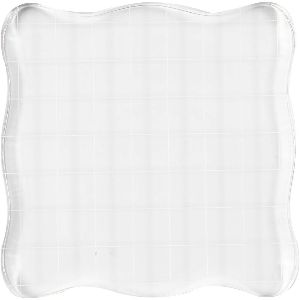 Creativ company stempelblok, afm 10x10 cm, dikte 1 cm, 1 stuk