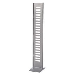 Imp infozuil kerkmann 30x38x166cm zilvergrijs 12 foldervakken