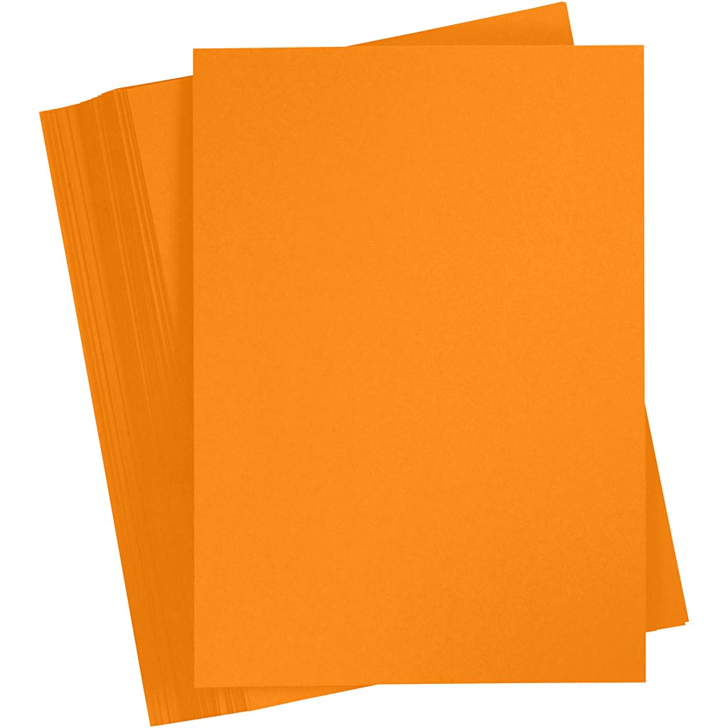 Gekleurd karton, a5, 180 gr, oranje, 100 vel 1 doos