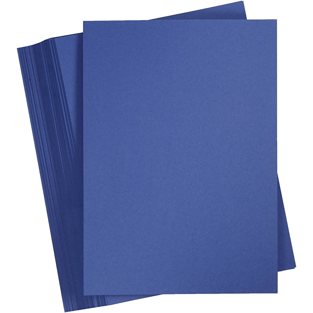 Gekleurd karton, a5, 180 gr, donkerblauw, 100 vel 1 doos
