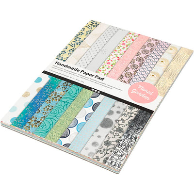 Papierblok Bloemen met handgemaakt Papier, 20 vellen