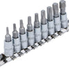 Bgs technic bit insert set 1 4 torx t10 - t50 9 pcs.