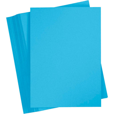 Gekleurd karton, a4, vel 210x297 mm, 180 gr, blauw, 100 vel 1 doos