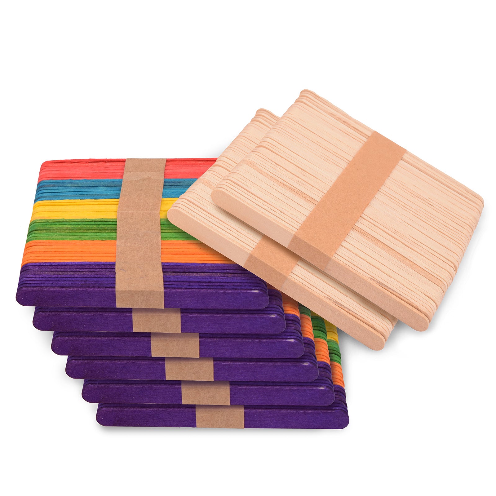Vaessen creative • ijslollystokjes 10x114mm multicolour 400st.