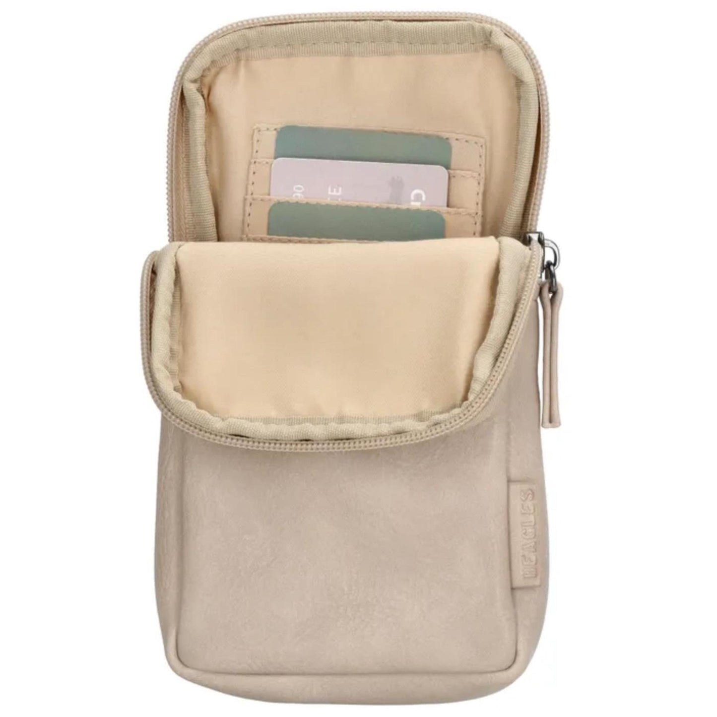 Beagles ferro telefoontasje lichttaupe