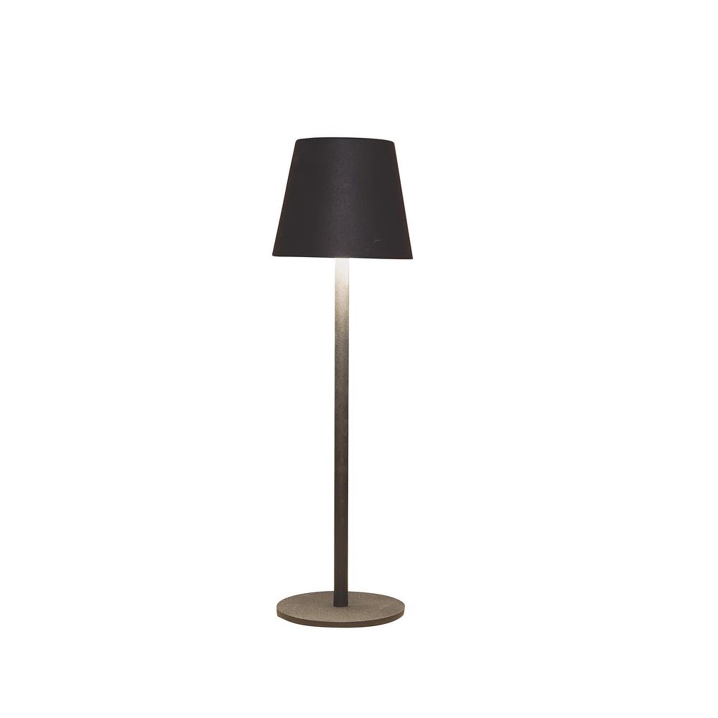 Anna's collection led tafellamp mat zwart 9x27.5cm draadloos warm wit dimbaar inclusief usb kabel