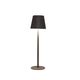 Anna's collection led tafellamp mat zwart 9x27.5cm draadloos warm wit dimbaar inclusief usb kabel
