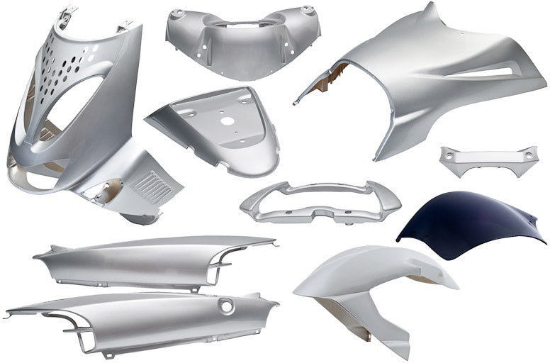 Edge plaatset 11-delig voor aprilia sr van bouwjaar 1997 tot 2004 - zilver metallic