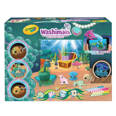 Goliath games crayola washimals ocean glow lagoon speelset