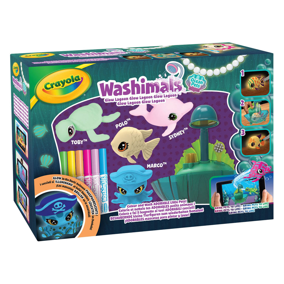 Crayola washimals ocean glow lagoon speelset