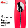 Flexi rollijn classic cord rood
