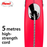 Flexi rollijn classic cord rood - afbeelding 2