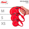 Flexi rollijn classic cord rood