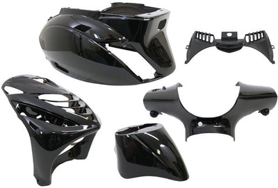 Edge plaatset 5-delig voor piaggio zip-sp vanaf bouwjaar 2000 - zwart metallic