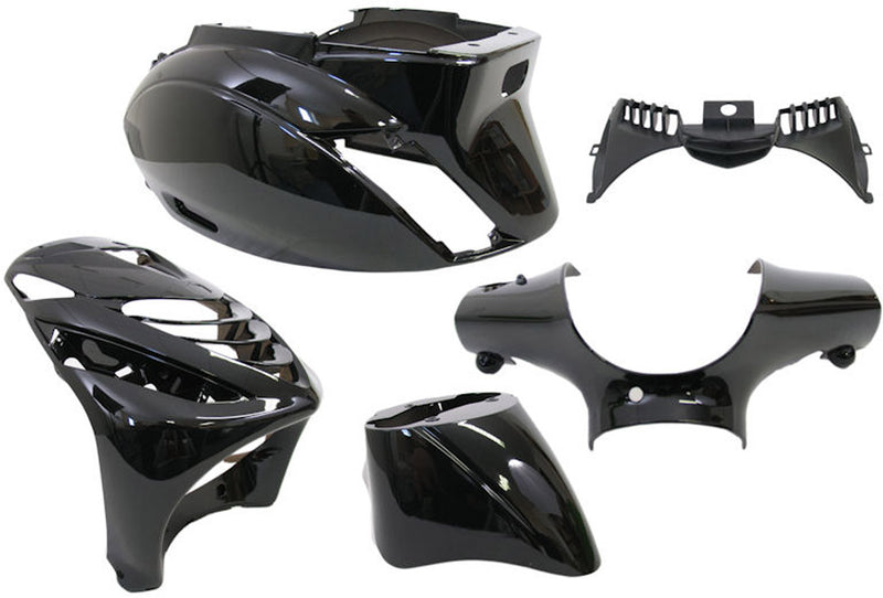 Edge plaatset 5-delig voor piaggio zip-sp vanaf bouwjaar 2000 - zwart metallic