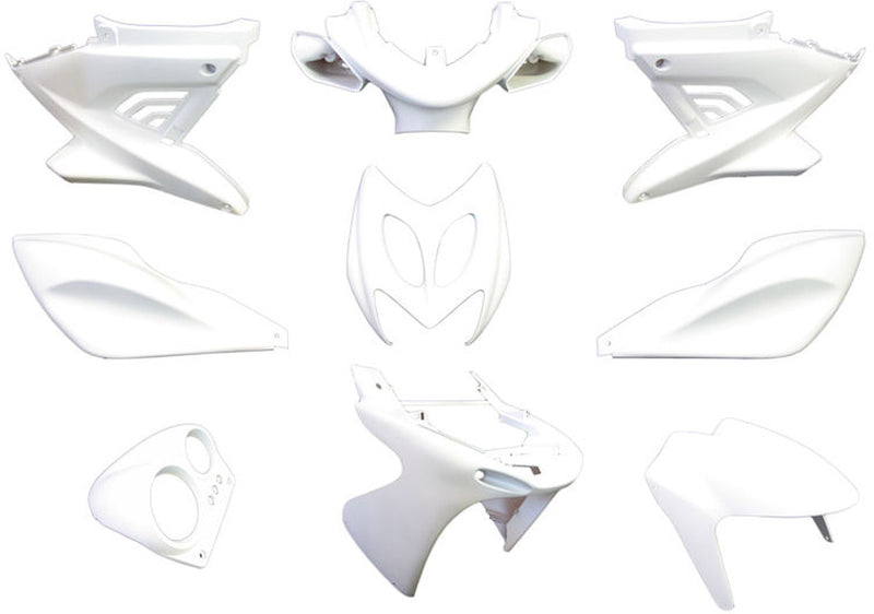 Edge plaatset 9-delig voor yamaha aerox tot bouwjaar 2014 - mat wit