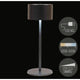 Anna's collection oplaadbare tafellamp cylinder warm wit dimbaar inclusief usb kabel 8x22cm zwart