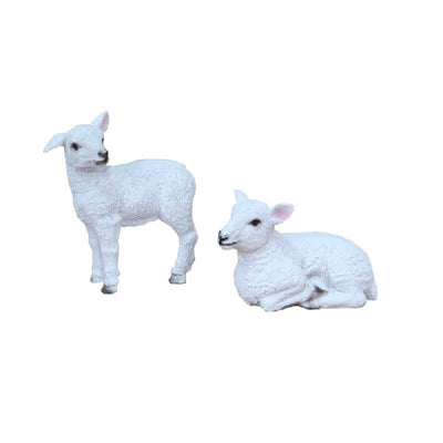 Gerkimex beeldje schaap polystone staand liggend