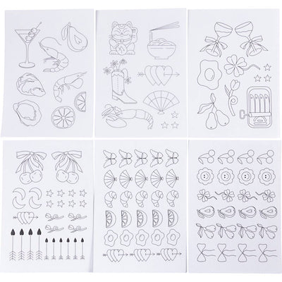 Https: www.cchobby.nl wateroplosbare-borduurvellen-decoratieve-dessins-a5-vel-148-5x210-mm-6-vel-1-doos
