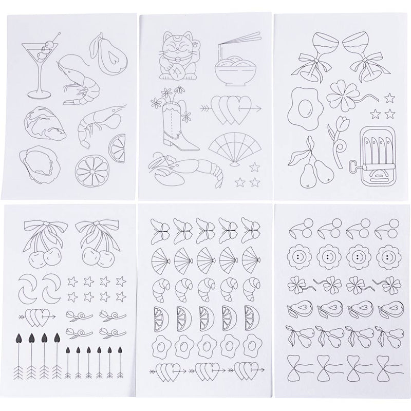 Https: www.cchobby.nl wateroplosbare-borduurvellen-decoratieve-dessins-a5-vel-148-5x210-mm-6-vel-1-doos