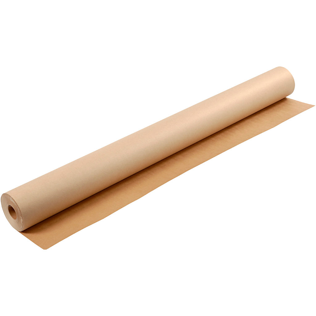 Kraft papier op rol, b: 150 cm, 200 gr, bruin, 50 m 1 rol