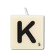 Paperdreams letter kaarsje letter k, set van 4