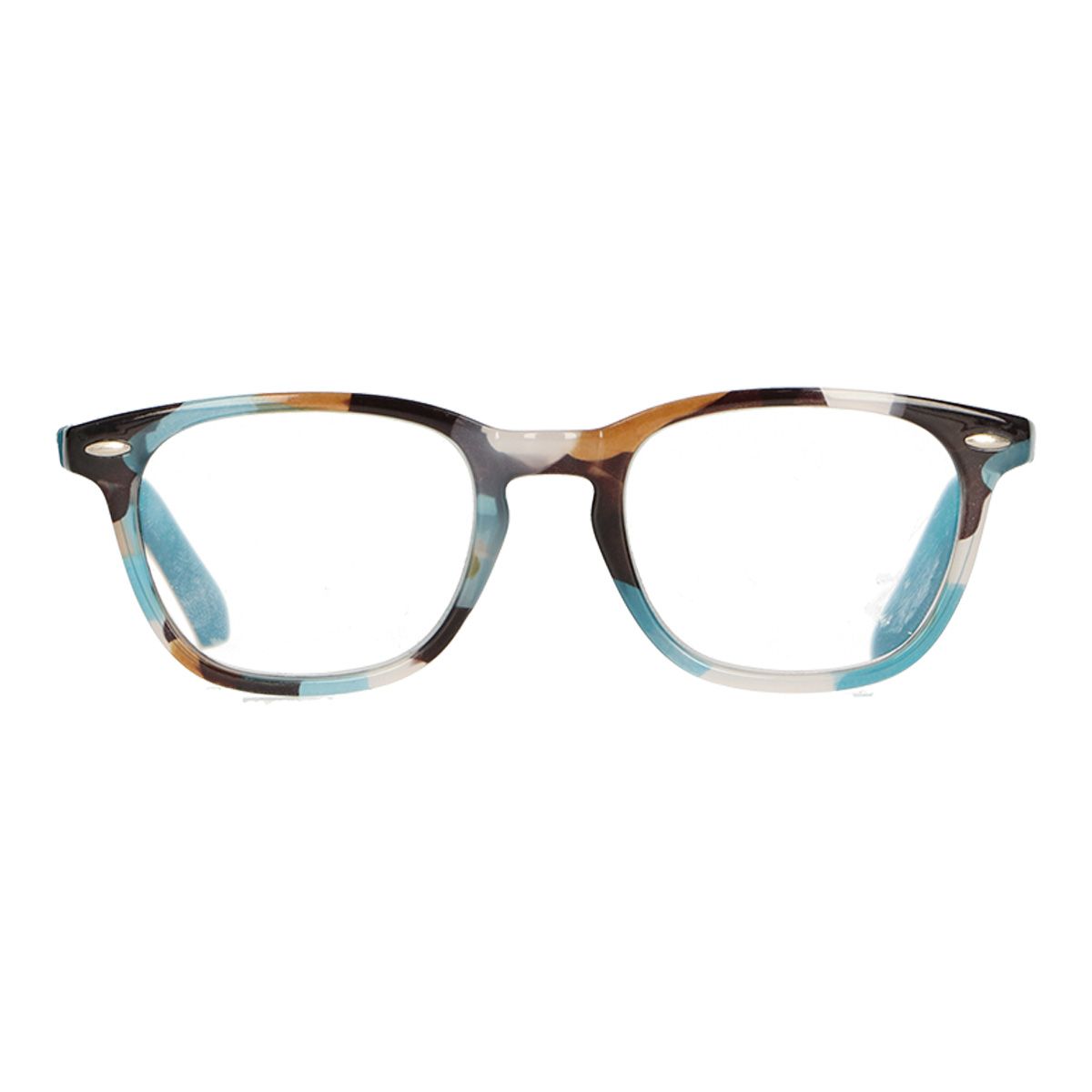 Spectrum leesbril blauw bruin 2.00