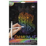 Moxy kraskunstset a4 rainbow silver gold - afbeelding 2
