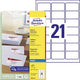 Adresetiketten quickdry avery j8160-25 63,5x38,1mm
