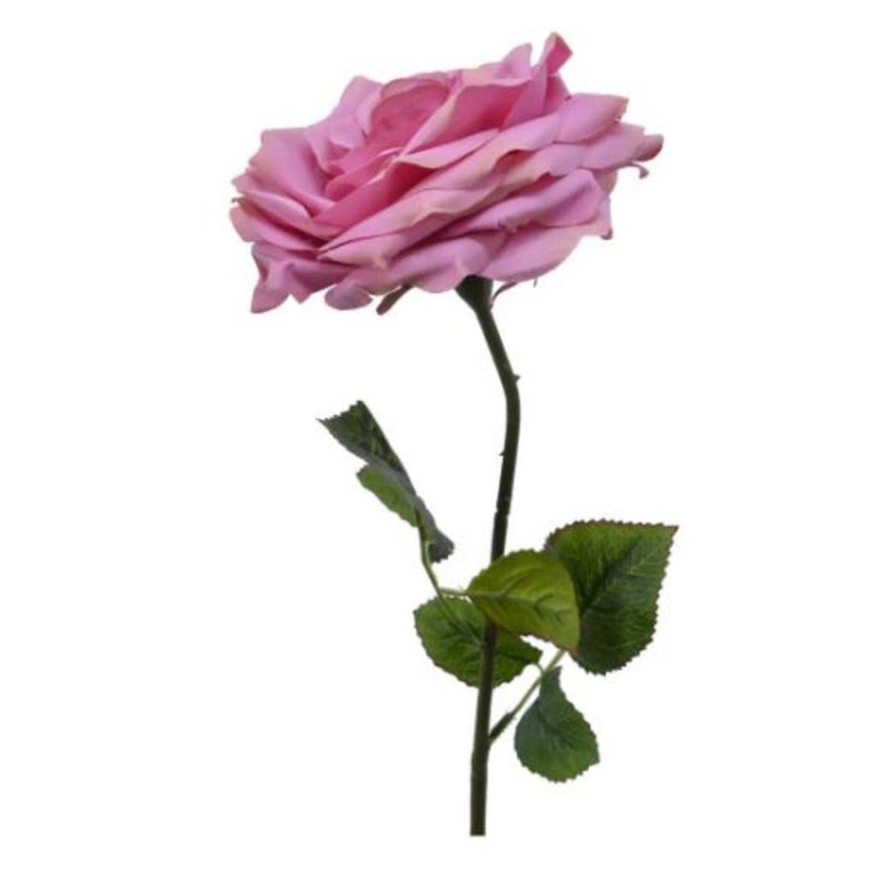 Decoris kunstbloem roos polyester 53cm