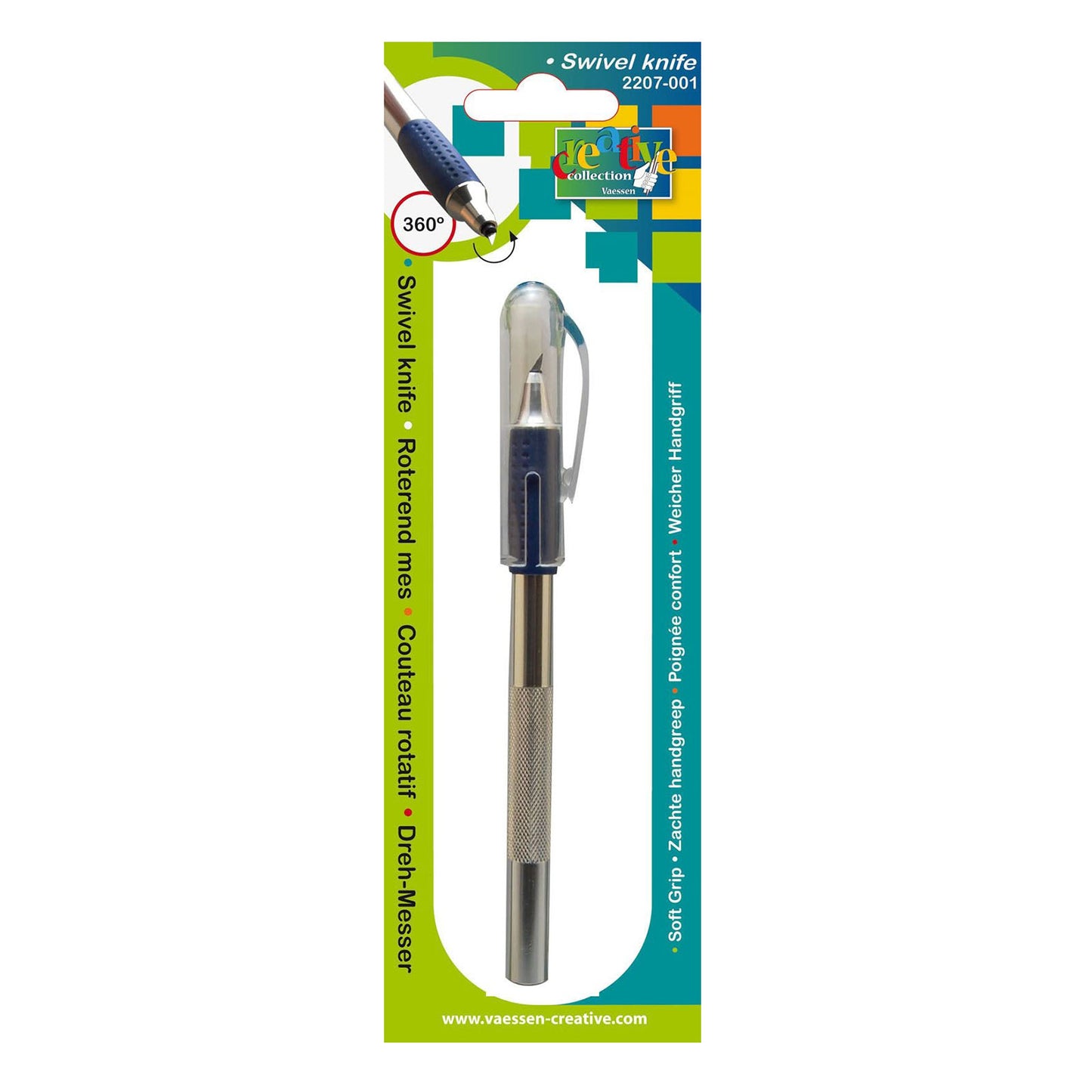 Vaessen creative • roterend mes 360º softgrip