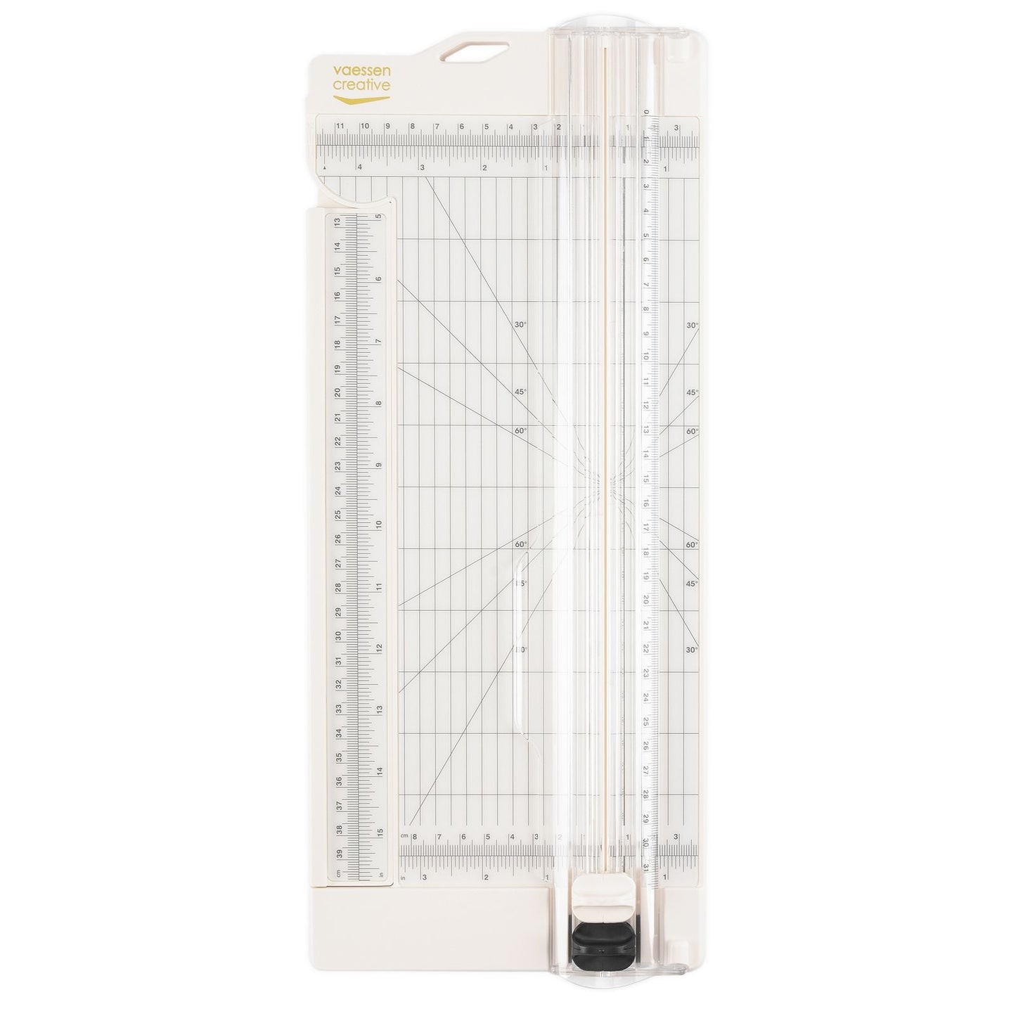 Vaessen creative • papiersnijder met rilfunctie 12x30,5cm offwhite