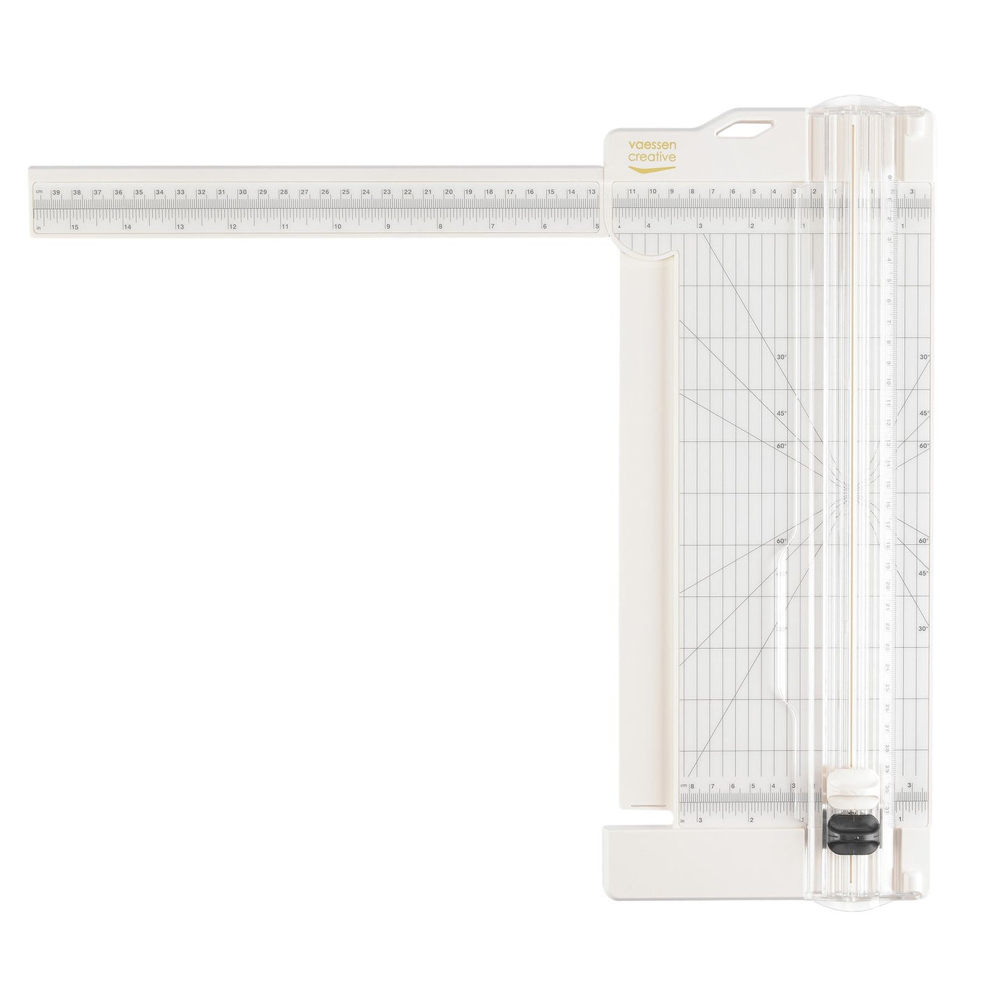 Vaessen creative • papiersnijder met rilfunctie 12x30,5cm offwhite