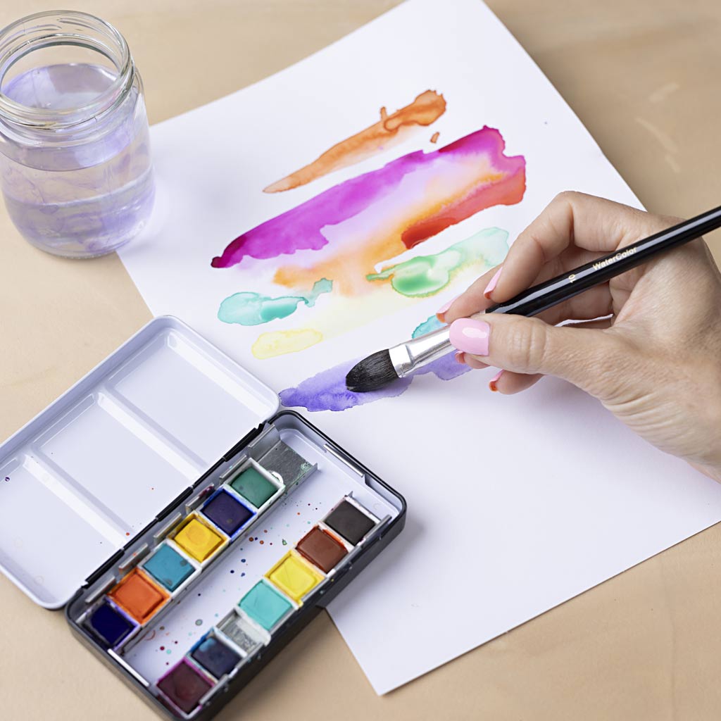 Creativ company aquarelblok wit a4 180gr, 20 vellen