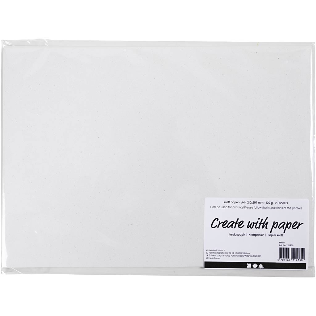 Https: www.cchobby.nl kraft-papier-a4-vel-210x297-mm-100-gr-wit-20-vel-1-doos