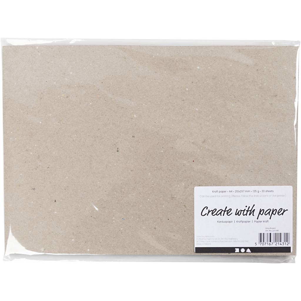 Https: www.cchobby.nl kraft-papier-a4-vel-210x297-mm-135-gr-grijs-bruin-20-vel-1-doos