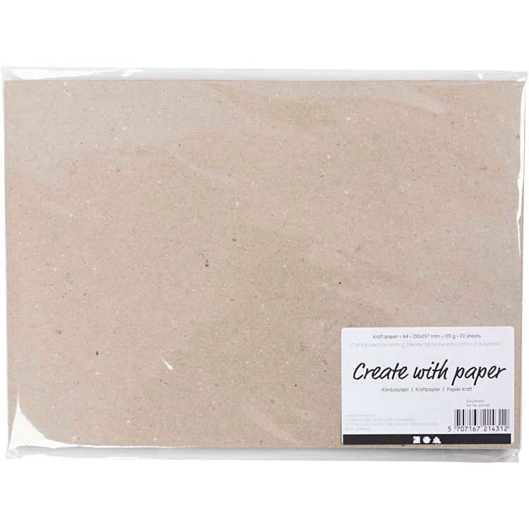 Https: www.cchobby.nl kraft-papier-a4-vel-210x297-mm-135-gr-grijs-bruin-20-vel-1-doos