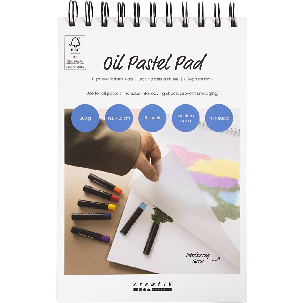 Https: www.cchobby.nl pad-voor-oliepastels-a5-vel-148x210-mm-300-gr-wit-15-vel-1-stuk