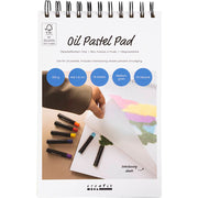 Https: www.cchobby.nl pad-voor-oliepastels-a5-vel-148x210-mm-300-gr-wit-15-vel-1-stuk - afbeelding 1