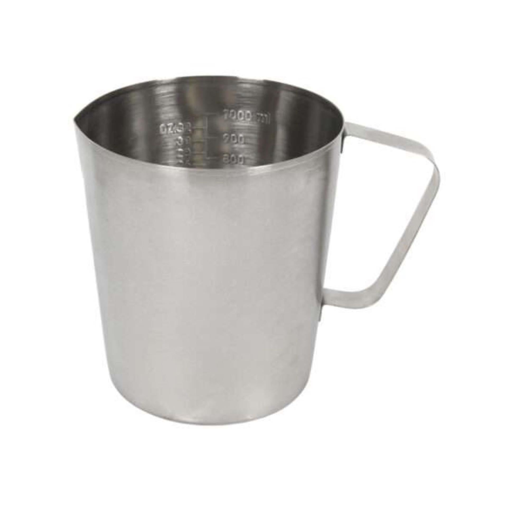 Maatbeker rvs mat 1l
