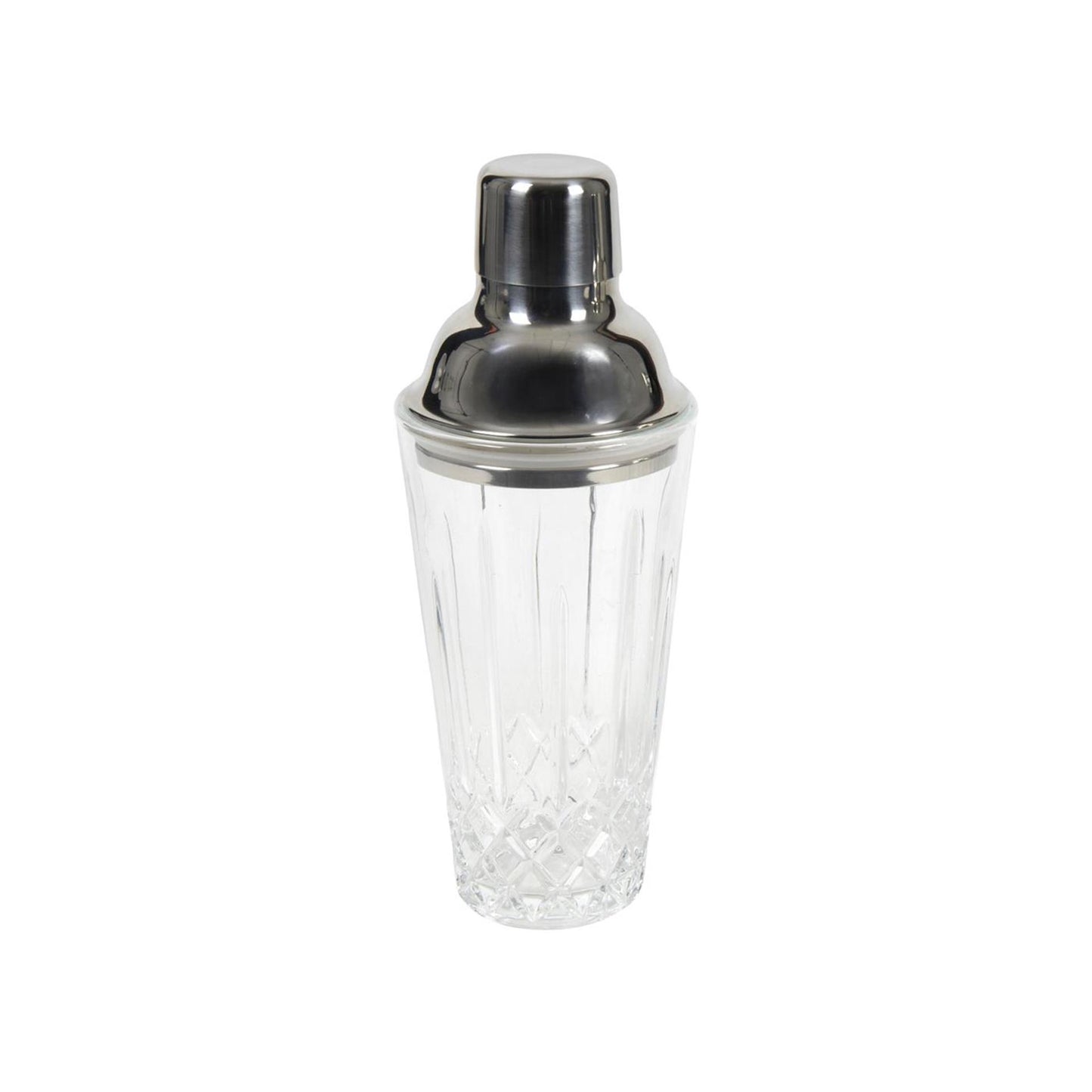 Cocktailshaker diamond glas 22x8,5cm
