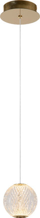 Lucide cintra - hanglamp - ø 14 cm - led - 1x5,7w 2700k - transparant