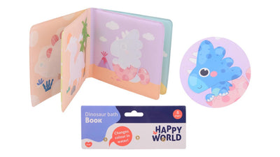 Johntoy john toy happy world verkleurend badboekje dino 15x3x20cm
