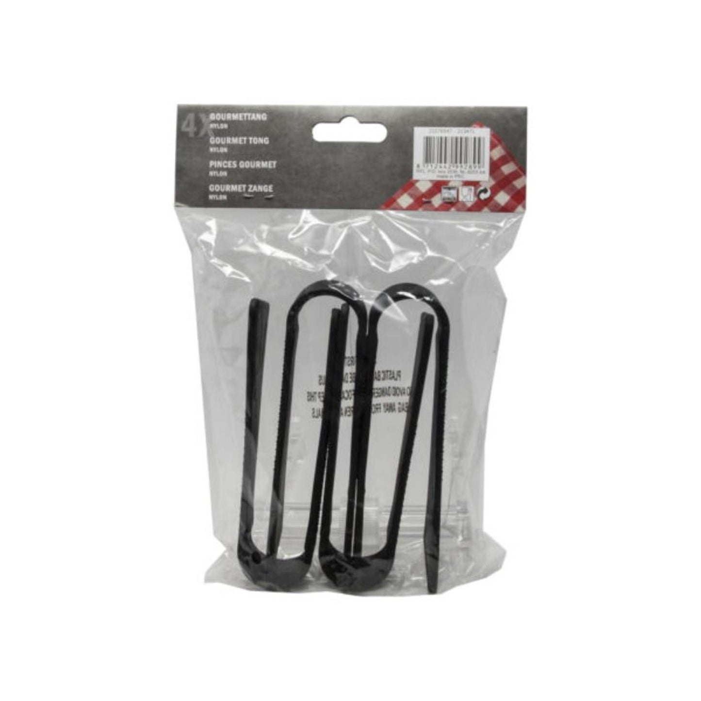 Kitchen tools gourmet tangen 14cm zakje a 4 stuks