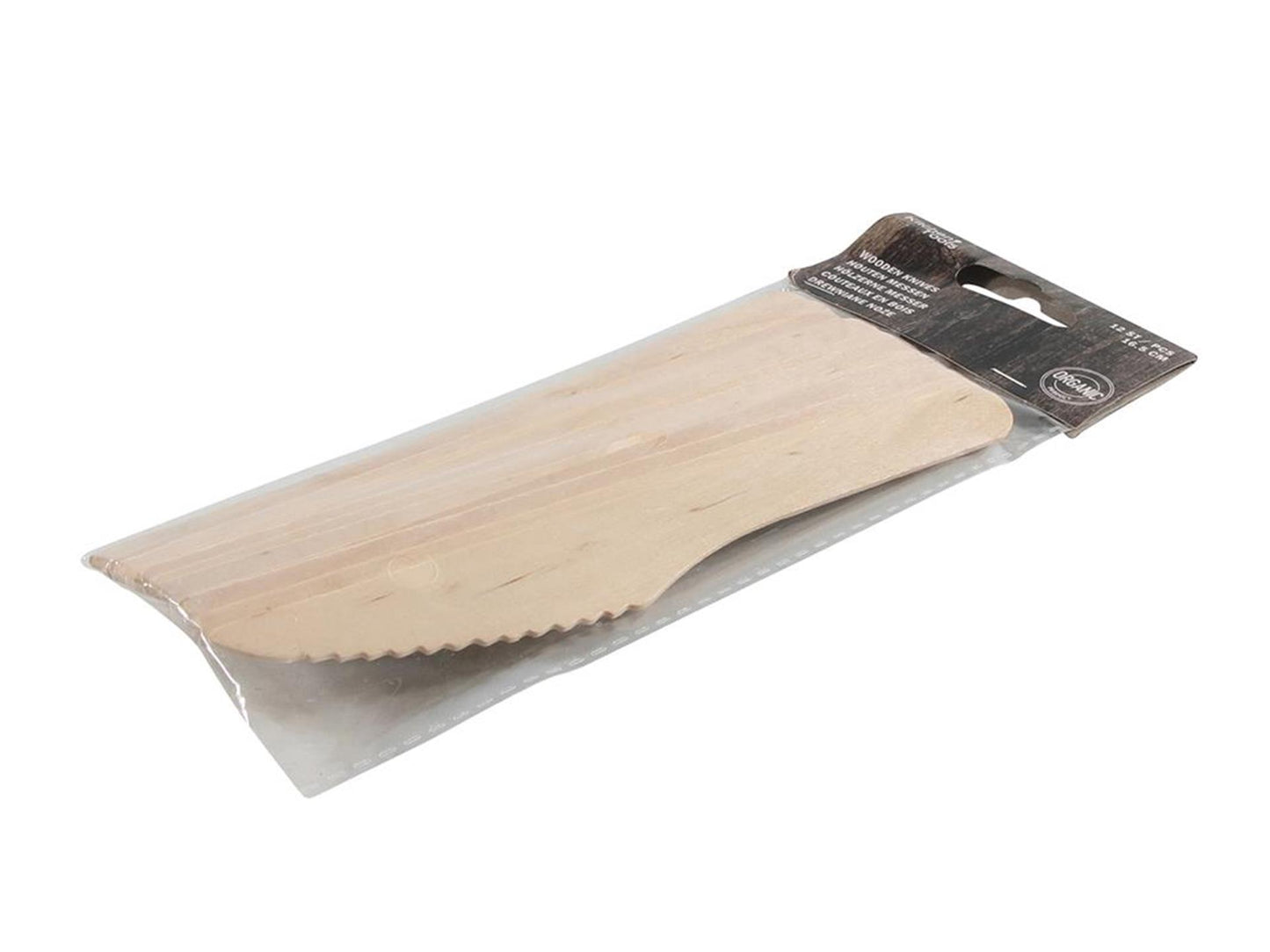 Kitchen tools houten mes pakje a 12 stuks bamboe 11cm