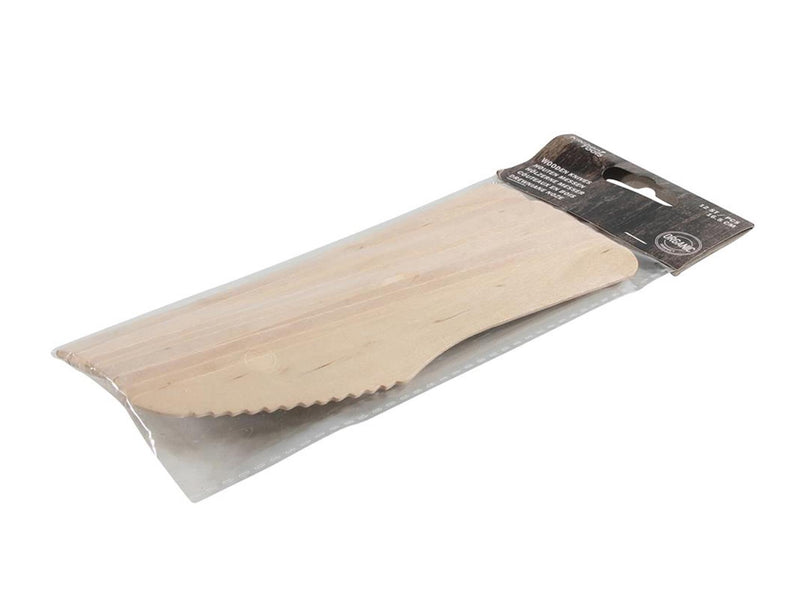Kitchen tools houten mes pakje a 12 stuks