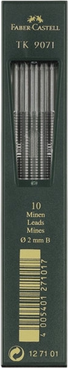 Faber-castell potloodstiftjes tk9071 3,15mm 4b doos met 3 stuks