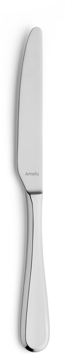 Amefa drift - 2-delige tafelmesset - hoogglans - zilverkleurig