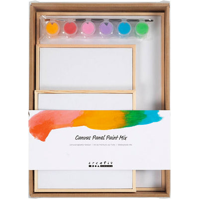 Creativ company http: www.cchobby.nl set-canvas-panelen-kleurrijk-1-doos
